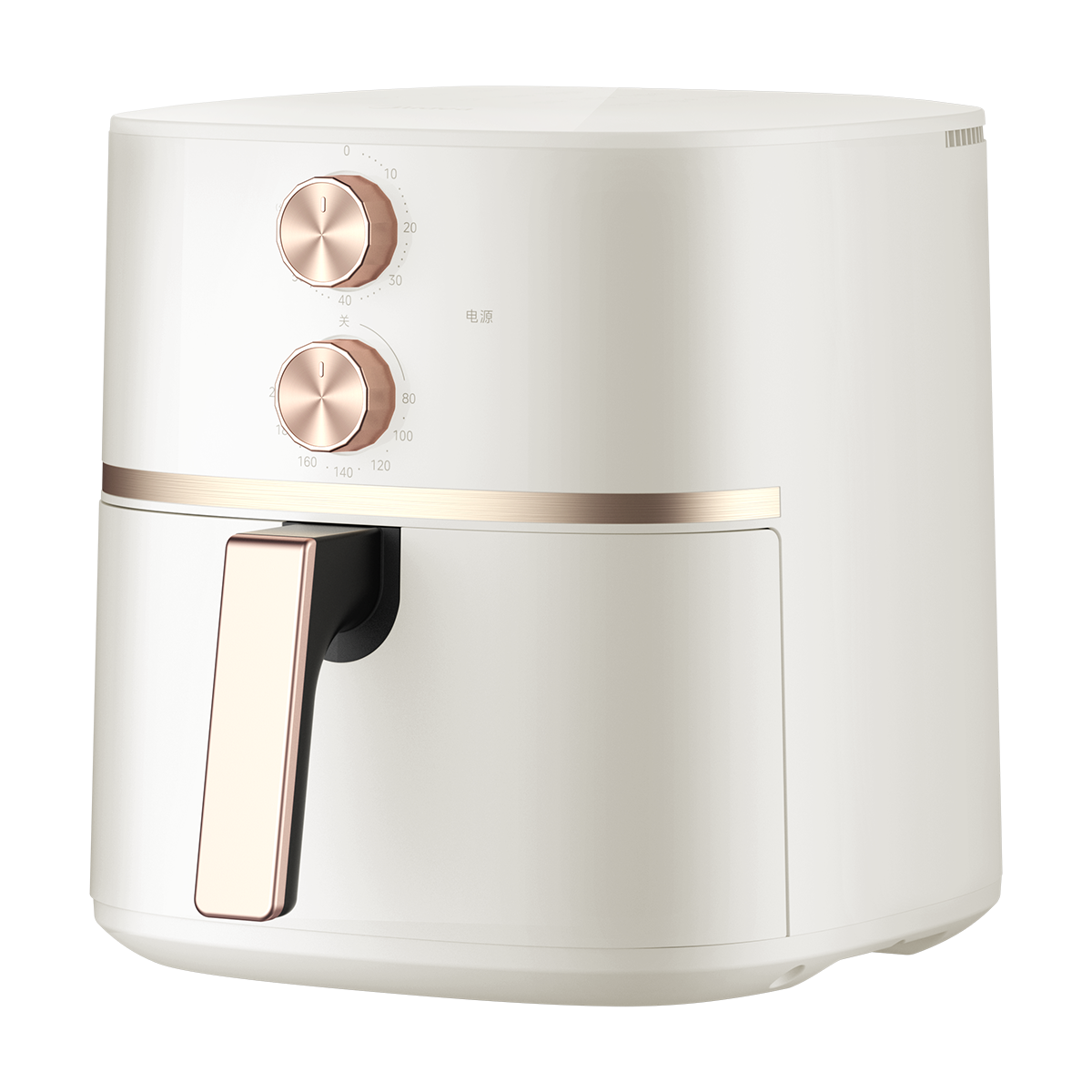 美的 空气炸锅 MF-KZE5059  杏白色 5L大容量