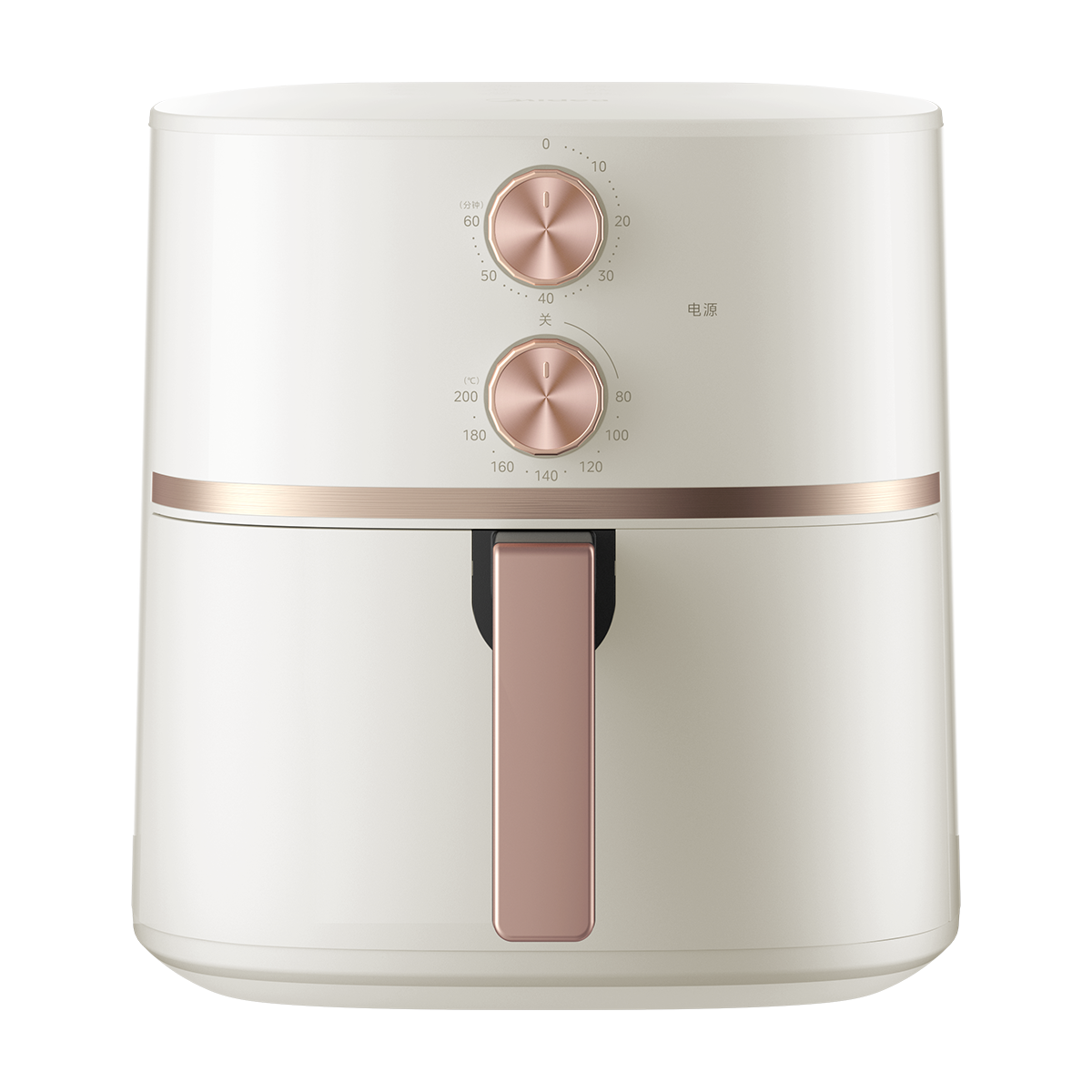 美的 空气炸锅 MF-KZE5059  杏白色 5L大容量