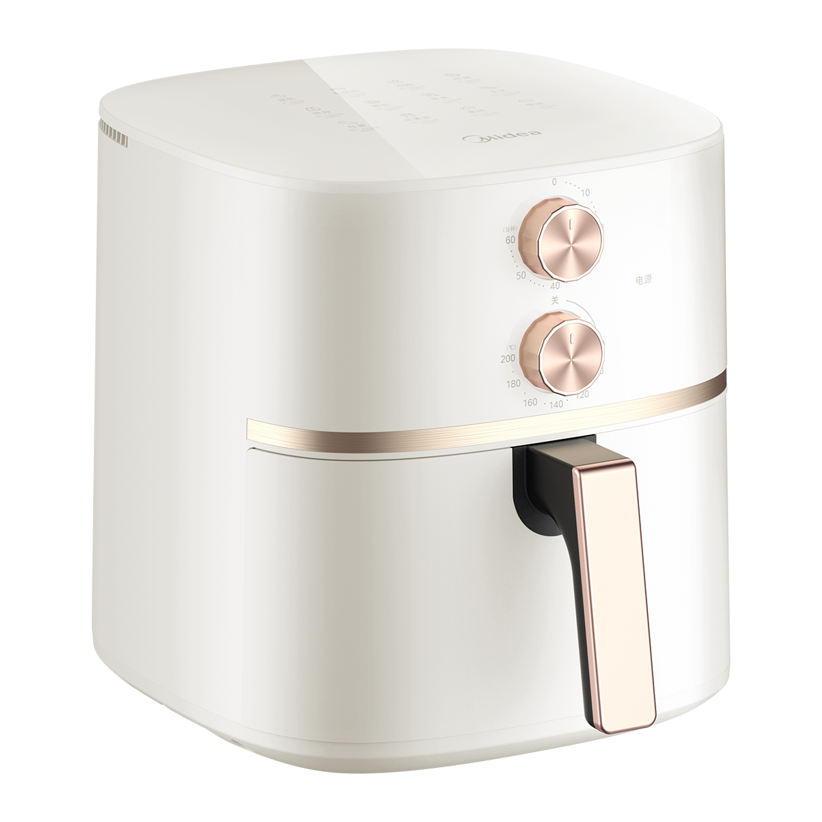 美的 空气炸锅 MF-KZE5059  杏白色 5L大容量