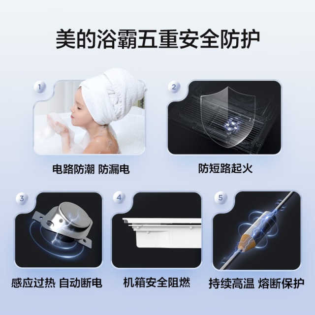 美的钢铁侠G2（触控款）浴霸 MX1920-D22-S   2400W风暖 照明 吹风