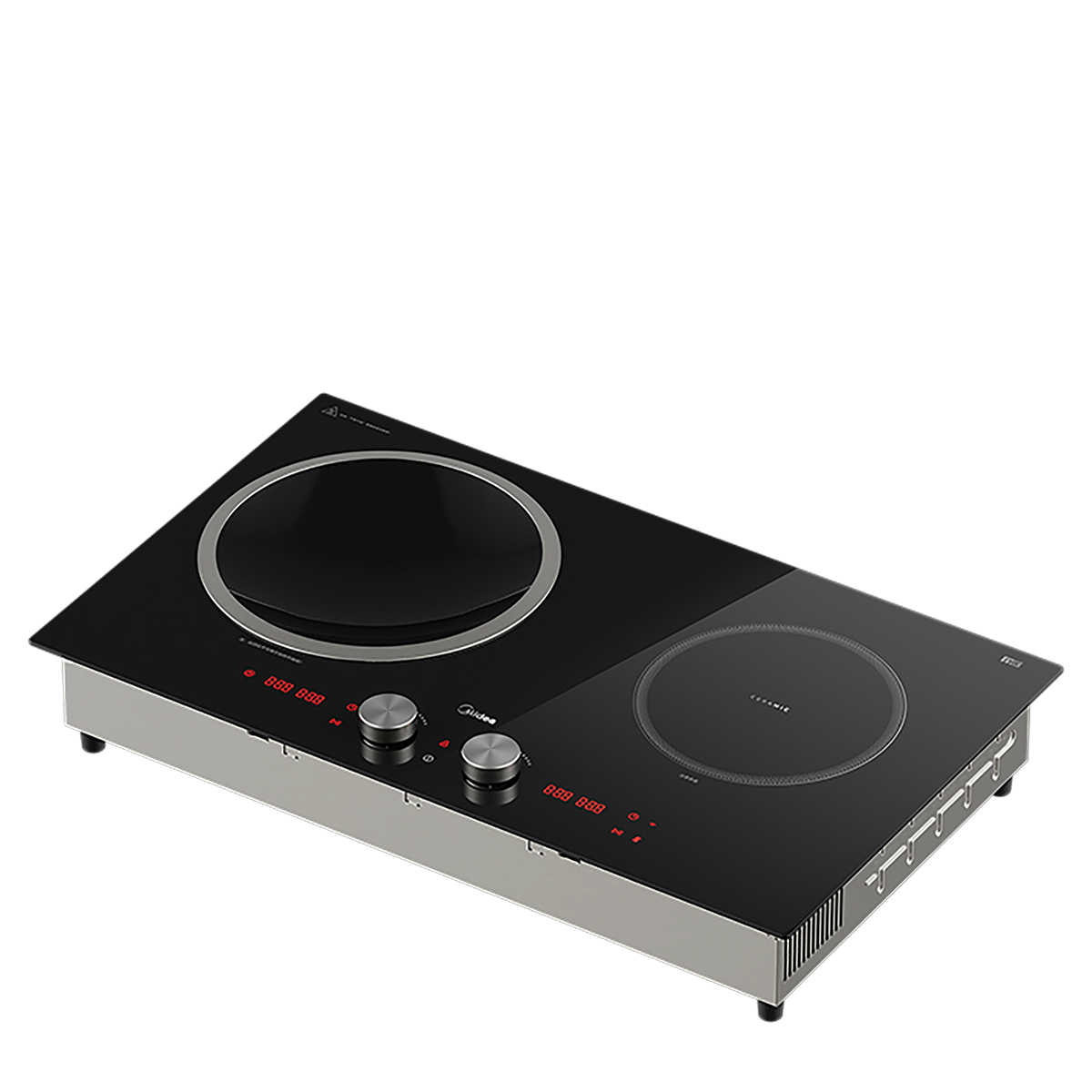 美的 双头组合炉 MC-DZ50D03Q 5000W大功率 微晶面板电磁灶