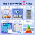 华凌冷柜 180升 一级能效 双温冷柜 四档电子控温速冻 BCD-180DKEWH