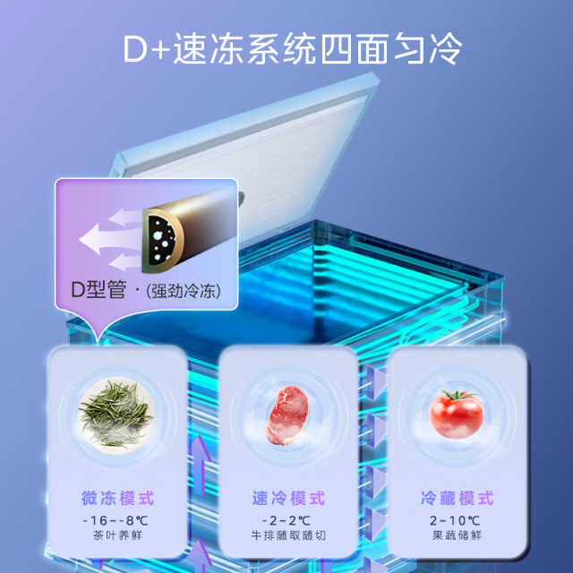 华凌冷柜300升家商两用 18公斤大冷冻力 一级能效 BD/BC-300KWH