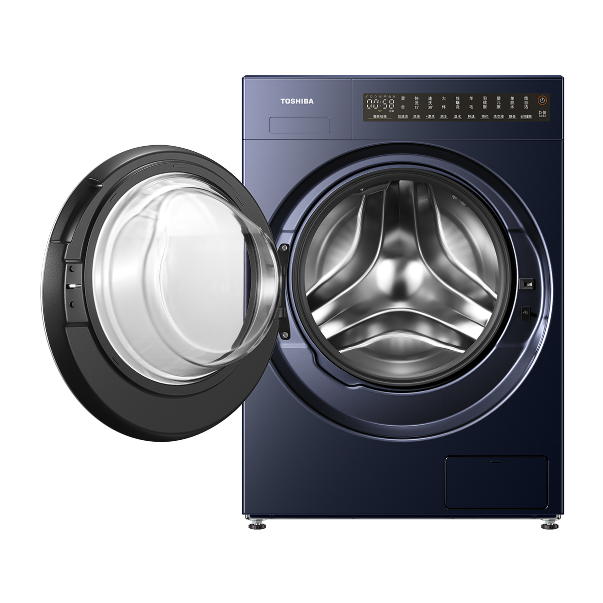 DG-10TC22BG 滚筒洗衣机 空山黛 220V,1Ph 50Hz 转速1400 带银离子