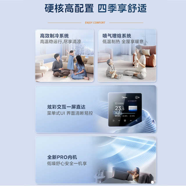 MDS-120W-E01-XGpro 变频 一拖多外机 卡其 美的