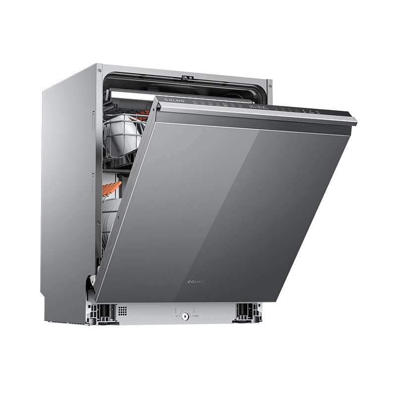 COLMO 18套大容量自定义面板洗碗机创新双轴铰链设计宽缝变微缝独立烘存