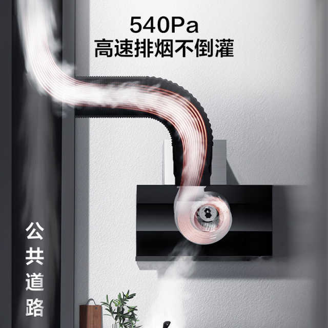 CXW-280-CZ23M 侧吸型烟机 触控+挥手 冷轧板喷涂+玻璃 中国