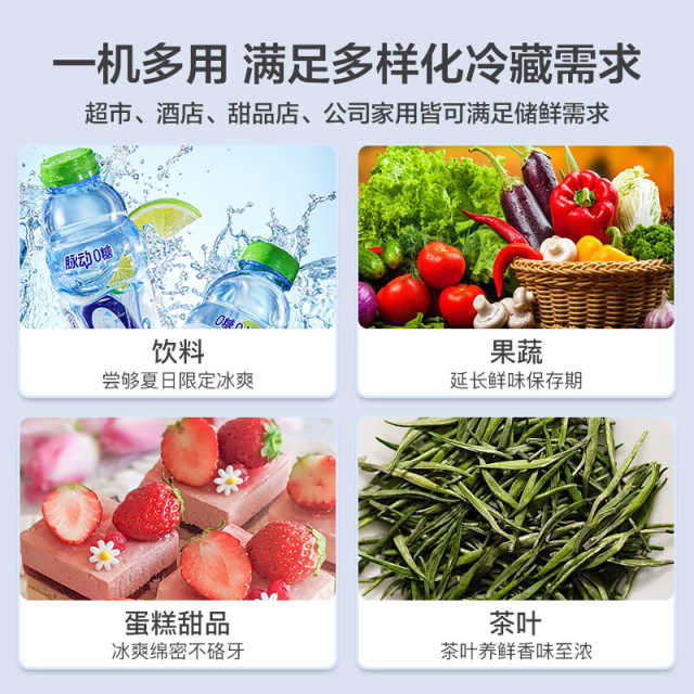 美的立式展示柜 210升 饮料啤酒冷藏柜 一级能效 高性价比 ML-208DGE