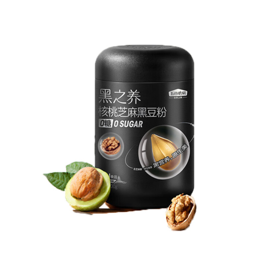 五谷磨房 无糖 核桃芝麻黑豆粉600G （单位：罐）