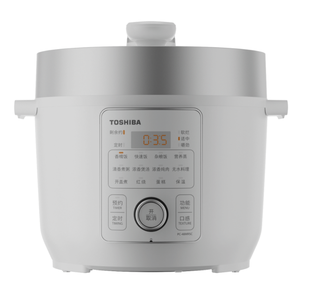 东芝电压力锅 4.8L 无水料理 米白色 PC-48MRSC(W) 