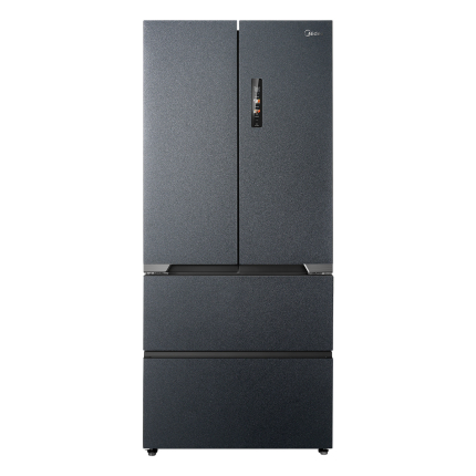 美的526法式多门冰箱超薄零嵌入式变频家用双系统 MR-526WUFPZE 墨兰灰-烟雨