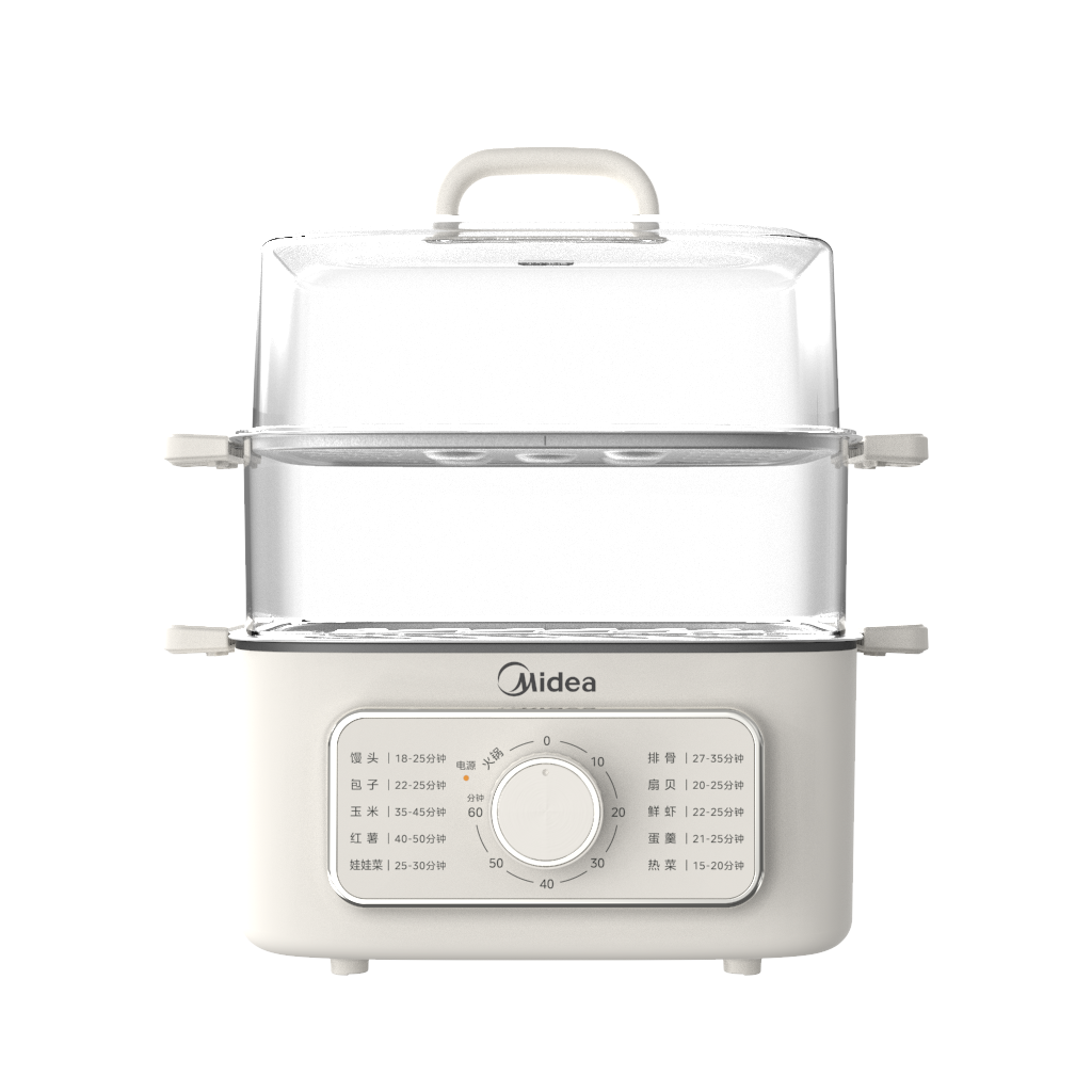 美的 电蒸锅 MZ-ZGE2323Z02 10.8L 三层大容量多用途锅