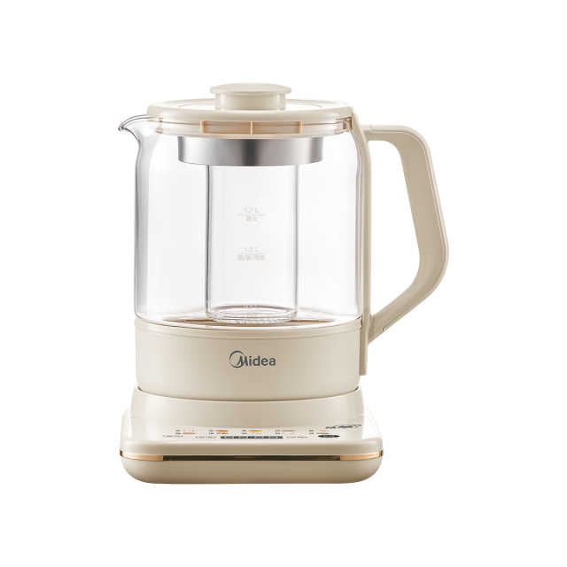 美的养生壶1.7L 轻音柔煮 大金涂层 3D微气泡精萃 匀热不糊底 MK-YS17P303  