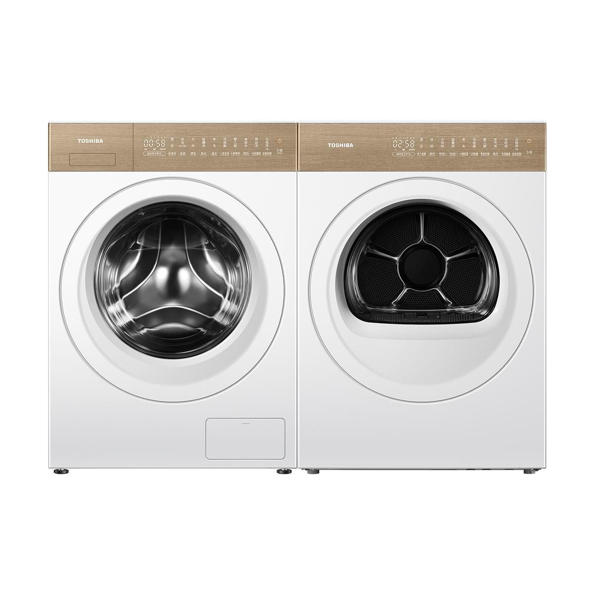 东芝10kg洗烘套装 DG-10TC27B+DH-10TC27B