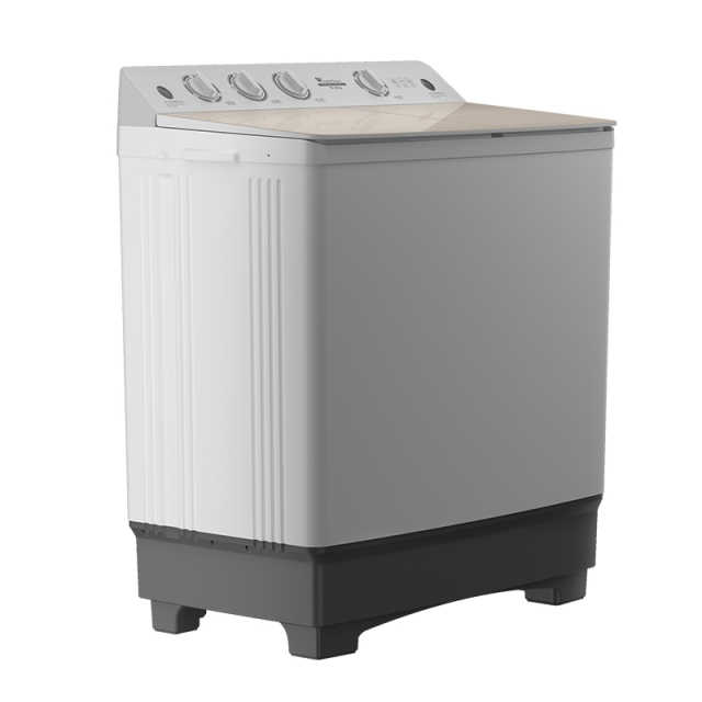 TP150-167E 双桶洗衣机 极地白 门盖摩卡金拉丝 钢化玻璃 220V,1Ph 50Hz