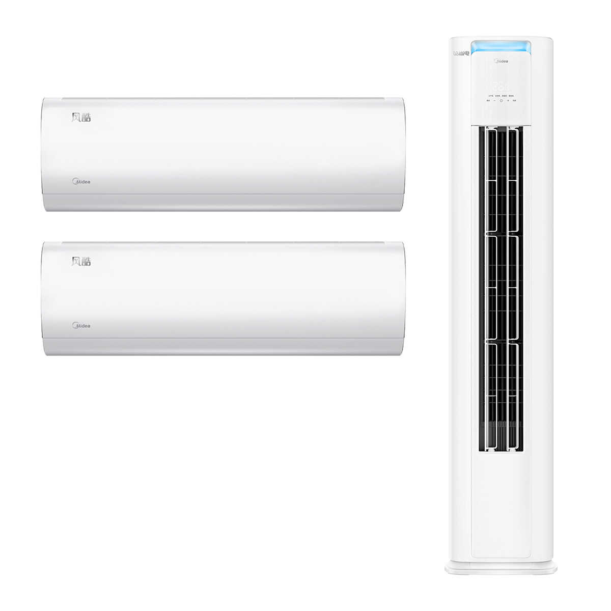 美的空调风酷酷省电套装1匹*2+3匹【二室一厅】26XHC1Ⅱ*2+72KS1-1P