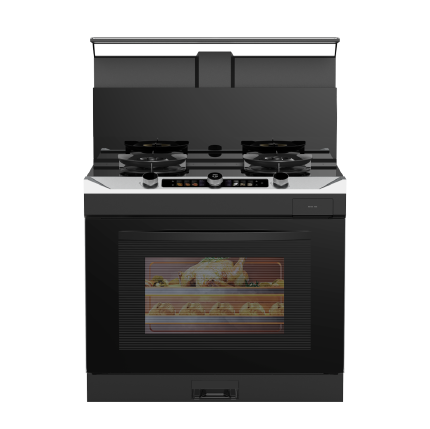 美的晴空集成灶 FX90变频26风量 蒸汽洗 5.2kW燃气灶  蒸烤箱一体机