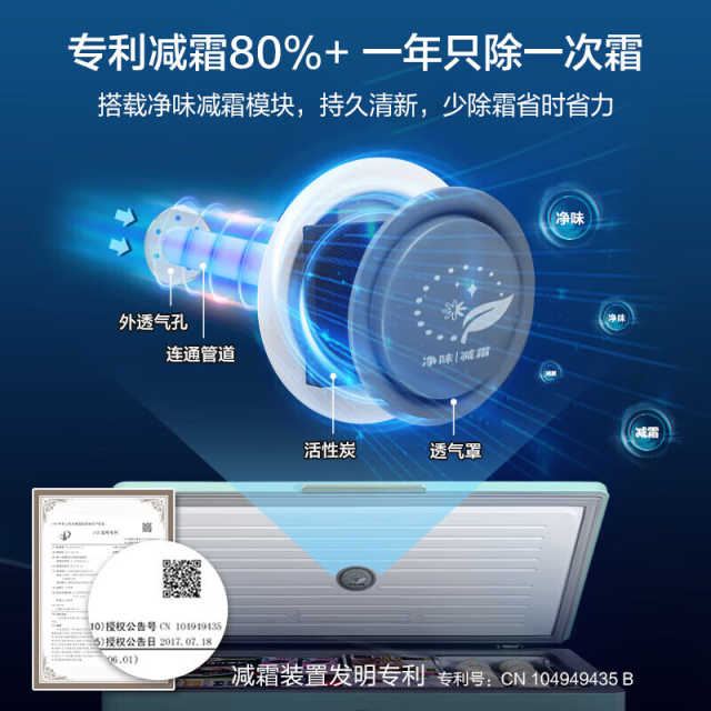 美的家商两用 囤货冷柜一级能效单温母婴母乳小冷柜 BD/BC-202KMT(E)