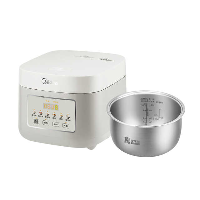 智能电饭煲3L 零涂层 316L不锈钢釜 605W轻柔猛火 MB-RE387S