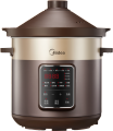 美的电炖锅5L 减盐提鲜 低嘌呤浓汤 南都陶釜内胆 2小时快炖   MD-DGE50T78 