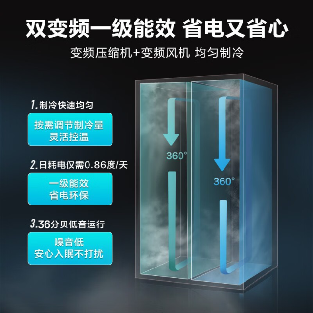 美的 冰箱 BCD-555WKPZM(E) 炭灰-月夜