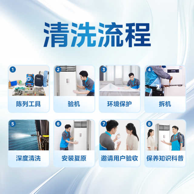【不限品牌】家电清洗服务 方形柜机深度清洗服务