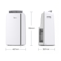美的移动空调2匹 厨房露台空调 WIFI万向轮遥控KY-40/N1Y-PD7
