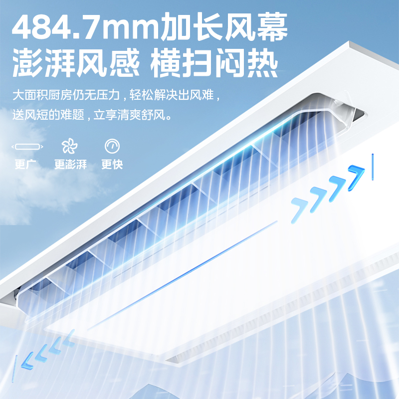 凉霸 冰风暴B8P ML-S6Y-B8P D 遥控 24W 57K 300*600mm 80mm