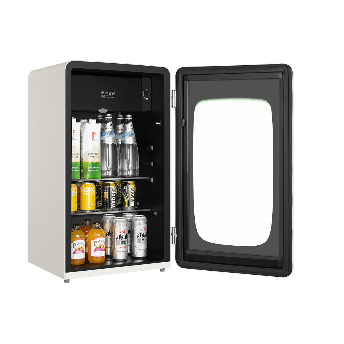 美的可爱多冰箱JC-96GMR 奶酪小方