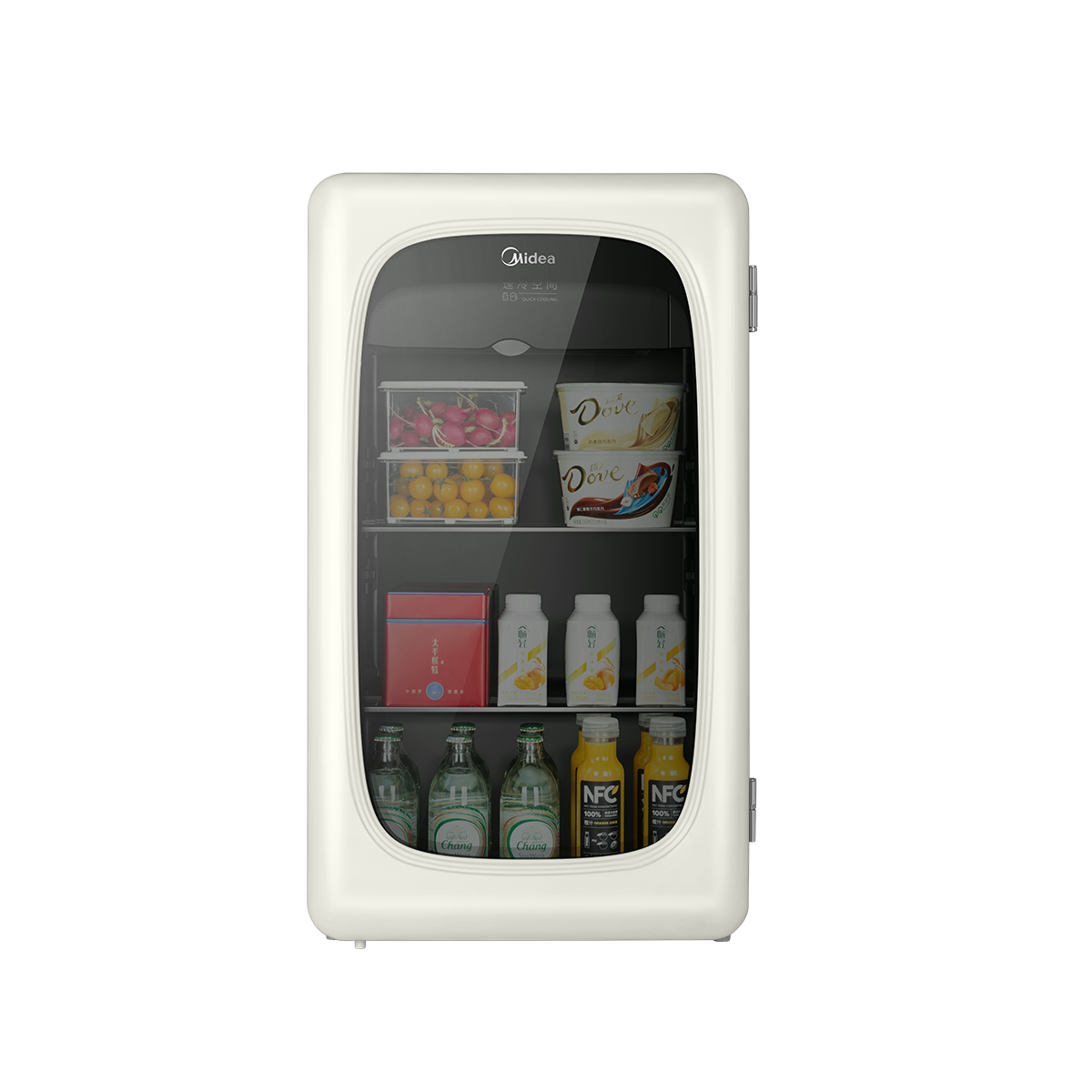 美的可爱多冰箱JC-96GMR 奶酪小方