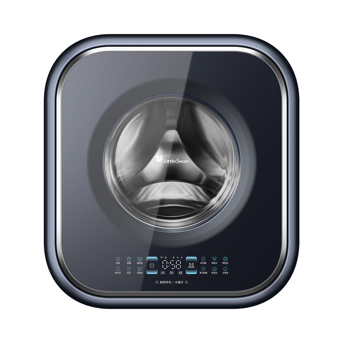 【小天鹅】3KG壁挂洗衣机 超微净泡洗 除菌螨 超薄机身 高水位漂洗 TG30M80