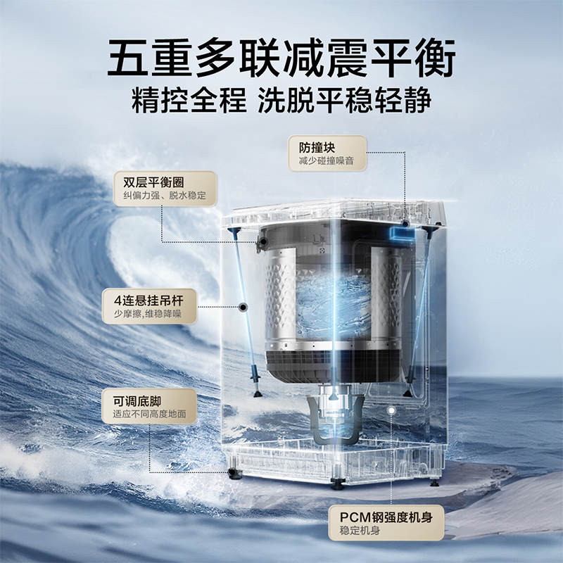 【企业补贴】小天鹅 12kg波轮洗衣机 水魔方防缠绕 双重除菌 TB120V81T 