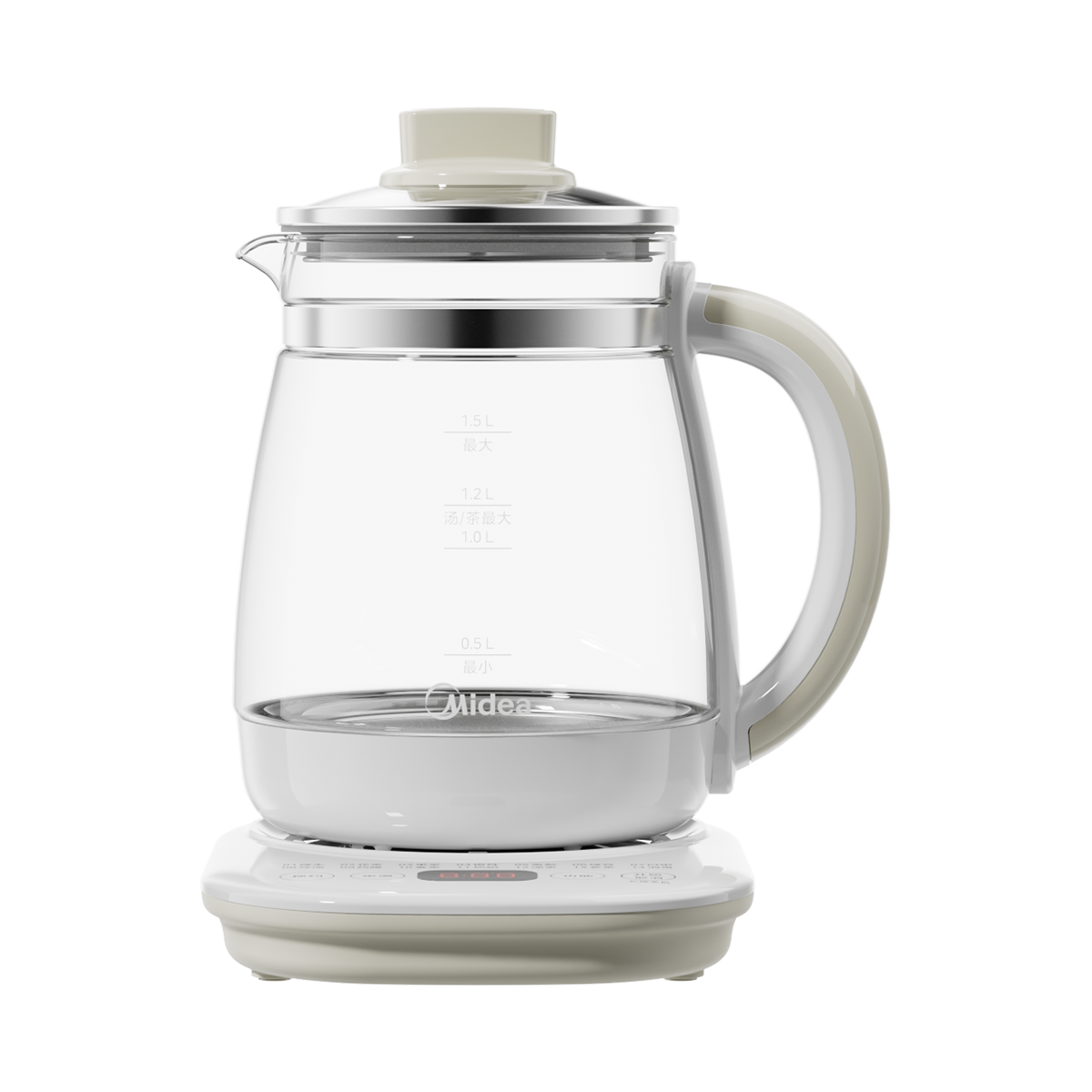 美的 养生壶 MK-YS15P202 1.5L全自动煮茶壶 24h预约烧水壶