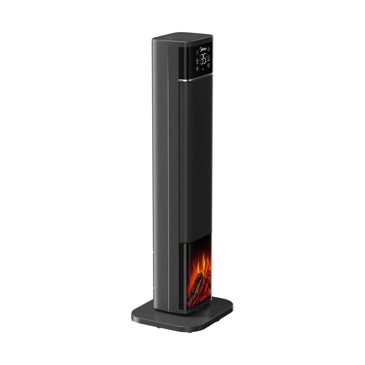 美的 塔式火焰暖风机电暖器 语音智控 石墨烯发热 仿真炭火 NFT-HYR
