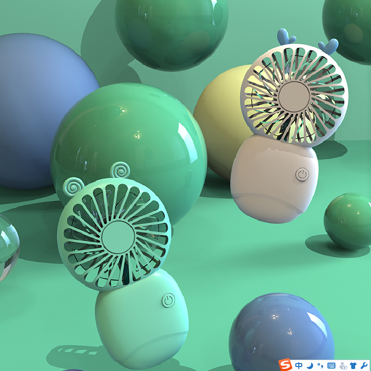 蓝鲸喜 口袋小风扇 生活日用