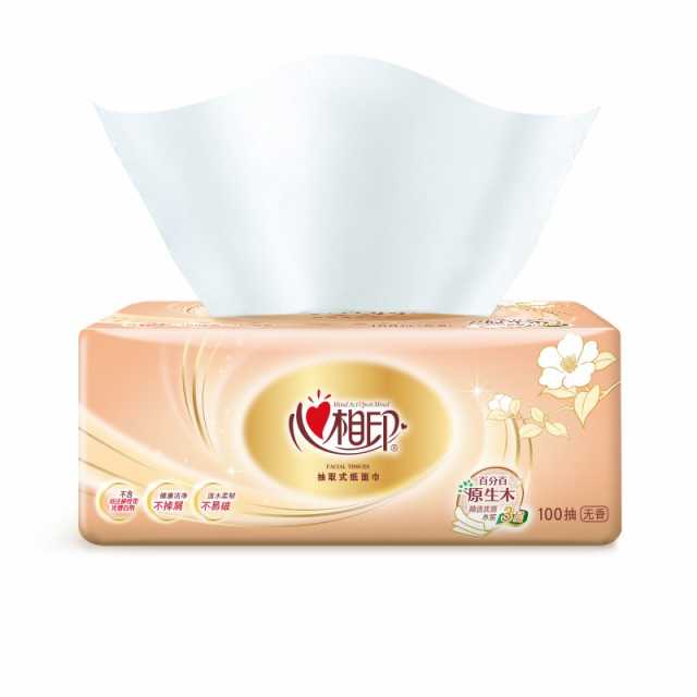 心相印  4DT55100(包装)金装经典系列4包100抽3层塑装纸面巾 ZTADA00141