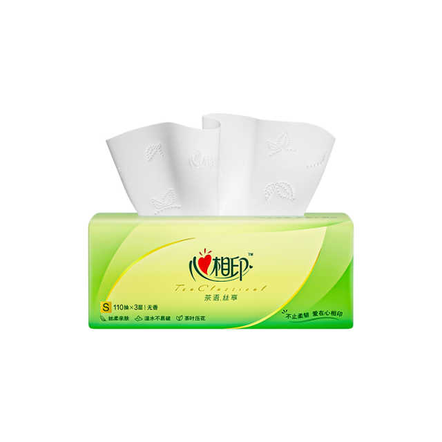 心相印  3DT15110茶语丝享系列3包110抽三层塑料纸面巾 ZTADA01336