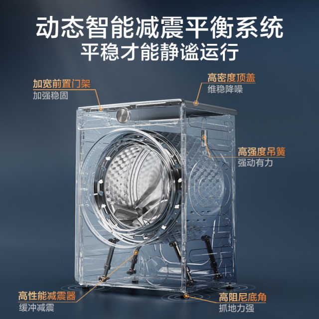 小天鹅小乌梅2.012KG洗烘一体大容量超微净泡超薄全嵌TD120S83PRO