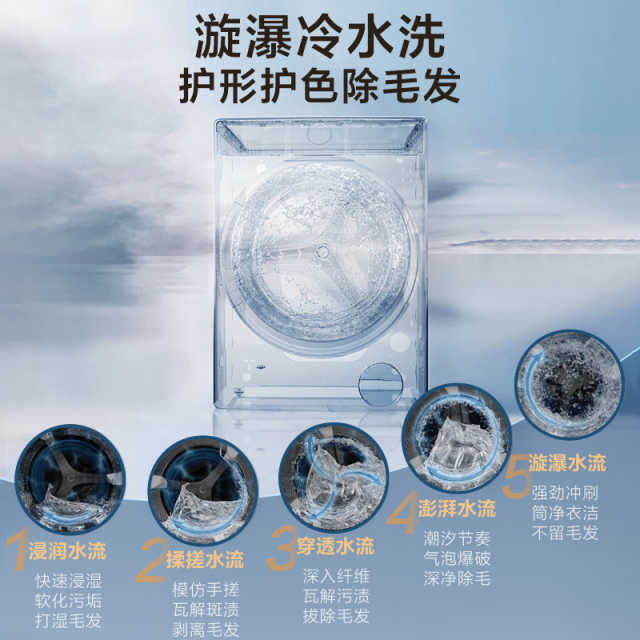 小天鹅小乌梅2.0 12KG滚筒洗衣机 超微净泡羊毛绿标大容量 TG120S83PRO