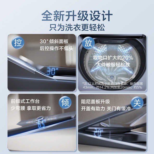 TB100M092DZ 波轮全自动洗衣机 瑾瑜蓝,普通银丝印 波轮式 220V,1Ph 50Hz