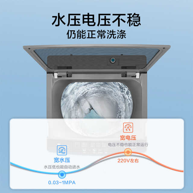 小天鹅波轮洗衣机全自动 12公斤大容量 直驱变频 免清洗不脏桶 健康除螨洗TB120-1808DB
