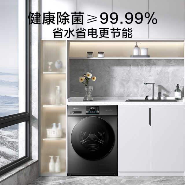 TG100V23PRO 滚筒洗衣机 金属钛 220V,1Ph 50Hz 转速1200 不带银离子