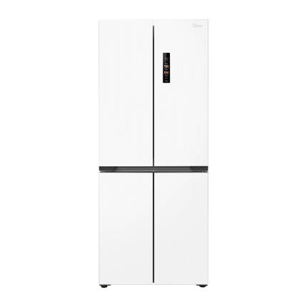 美的十字门冰箱  60cm薄 彩屏触控 节能低噪 大冷冻室 MR-457WUSPZE