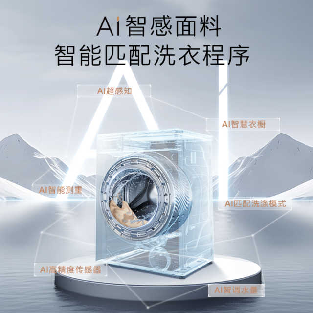 【COLMO】北极星纯平全嵌10kg滚筒洗衣机 无孔内筒 AI云脑智算  CG10W-C2