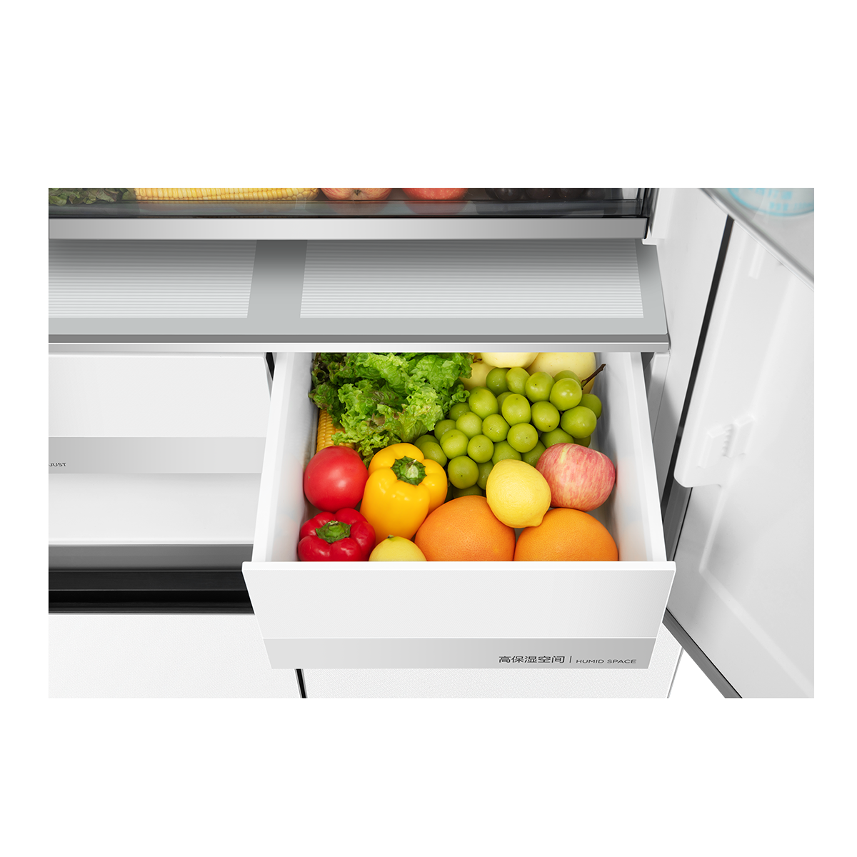 美的 冰箱 BCD-521WUSGPZM 凝光白