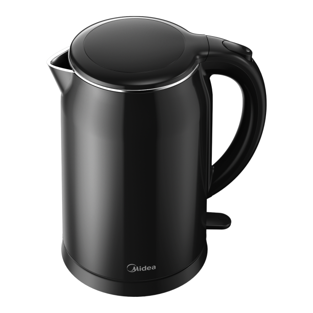 美的 电水壶 MK-SH17M301c 双层防烫 1.7L大容量 304不锈钢0涂层