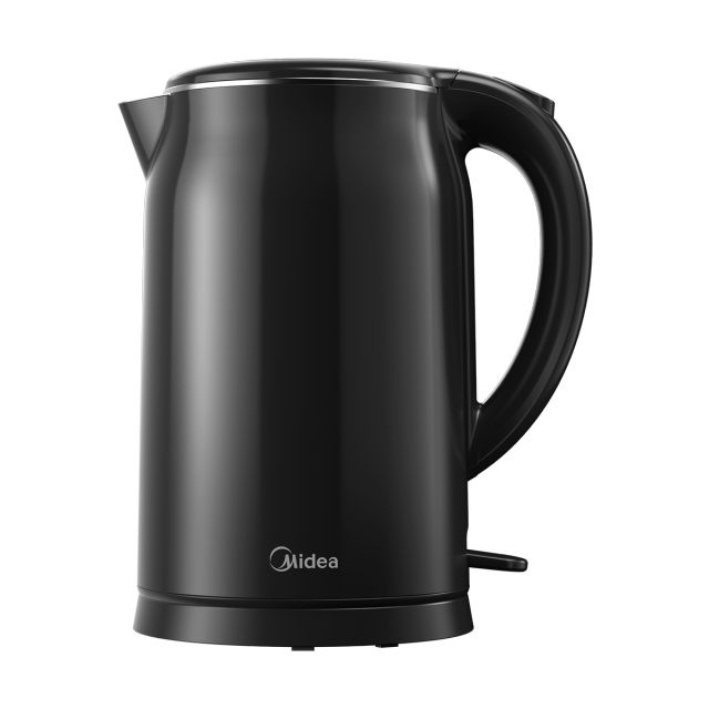 美的 电水壶 MK-SH17M301c 双层防烫 1.7L大容量 304不锈钢0涂层