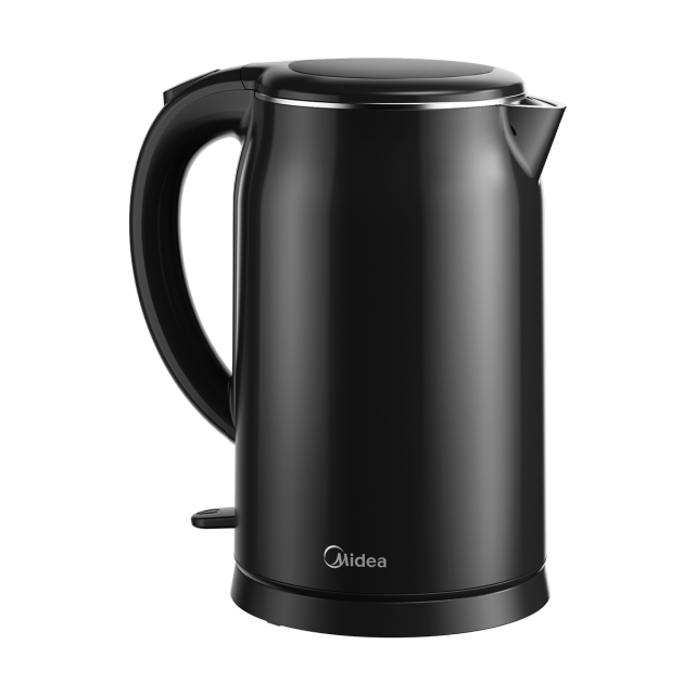 美的 电水壶 MK-SH17M301c 双层防烫 1.7L大容量 304不锈钢0涂层