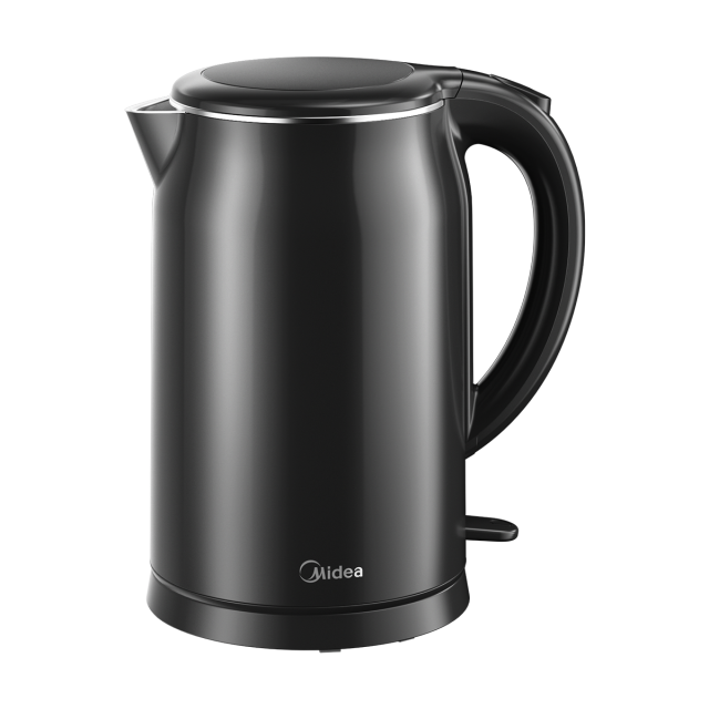 美的 电水壶 MK-SH17M301c 双层防烫 1.7L大容量 304不锈钢0涂层