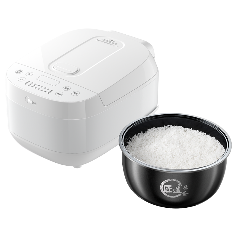 美的 全智能电饭煲 MB-RE418 黑瓷圆釜 4L容量